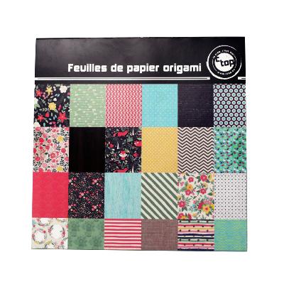 Papier origami 36 feuilles 15 x 15 cm Les Vitaminés Motifs recto-verso