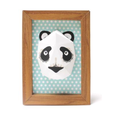 Kit de fabrication Petit Trophée Panda dans un Cadre 26x18 cm Agent Paper