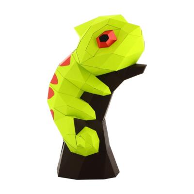 Kit de pliage Prédécoupé Caméléon sur sa branche 27x14x29 Agent Paper