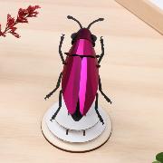 Kit de fabrication 1 Insecte Scarabée Rose 10 cm Jewel Beetle Assembli