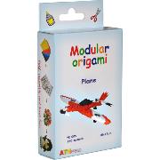 Kit pliage Origami 3D Avion rouge 15x17 cm 250 modules Modular Origami ATH Press