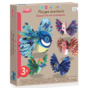 Coffret Pliages éventail 5 Oiseaux des campagnes 3 ans Crealign