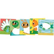 Coffret Feutrine à coller 6 Tableaux Animaux A la Ferme 3 ans Crealign