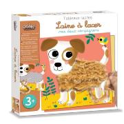 Coffret Laine à Lacer 5 Tableaux Doux Compagnons 3 ans Crealign