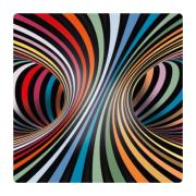 Puzzle Casse-tête Double Q-Candy 123 pièces en Bois bi-faces 20x20 cm Curiosi