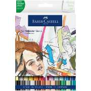 Feutres à Alcool Double-pointe 24 Couleurs Classiques Goldfaber Sketch Dual Marker Faber Castell