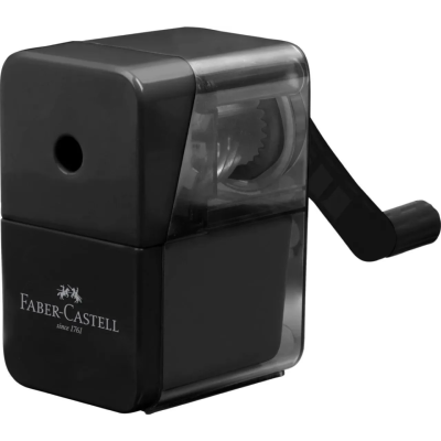 Taille-crayon de Bureau à Réservoir Haute-Qualité Manivelle Faber Castell