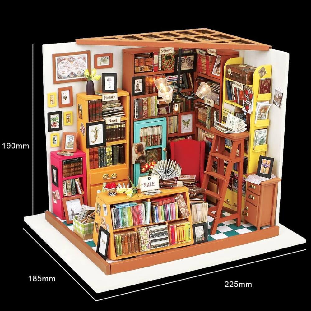 Kit Maquette 3D Bibliothèque à fabriquer Sam's Study 22 cm