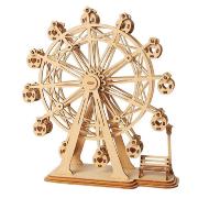 Maquette Bois Manège Grande Roue 16,5 cm Puzzle 3D de 120 pièces TG401