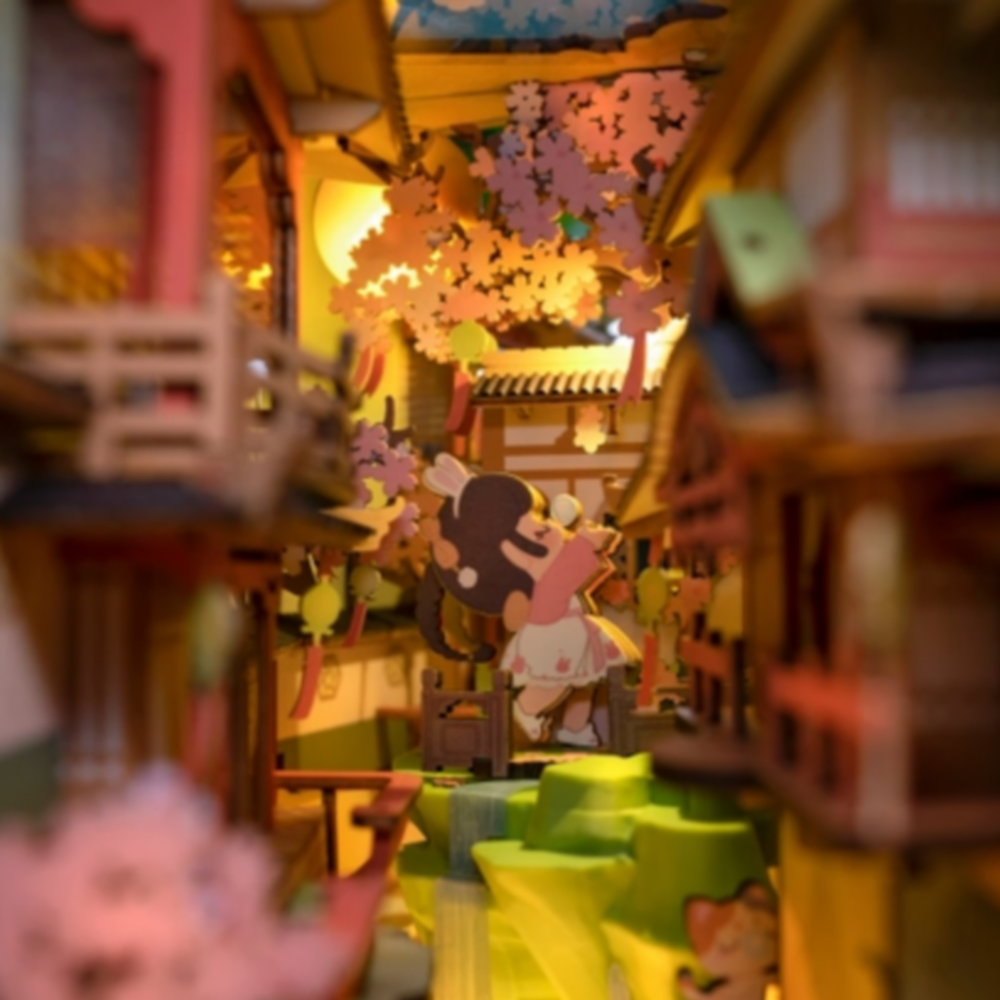 Miniature] Maquette ruelle 3D serre-livre Magic house