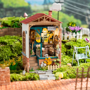 Kit Maquette Bois Ville miniature Cours de Rêve Dream Yard 8.6x6.4x15.5 cm