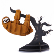 Kit Maquette Carton Paresseux à fabriquer 15 cm 61 pièces Puzzle 3D