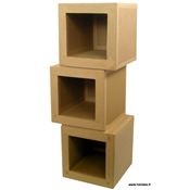 Patron de meuble en carton - Module rangement en carton Hubi Grand