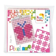 Kit Porte-Clés en Pixels Papillon à créer 3 x 4 cm Pixel Hobby