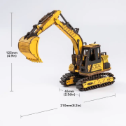 Maquette Engin Chantier Pelleteuse Excavateur 21cm Puzzle 3D 395 pièces TG508K Rokr