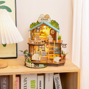 Kit Maquette 3D Villa des Chiots miniature à fabriquer Puppy's Cozy Villa 230 pièces DG169 Rolife