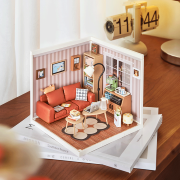 Kit Maquette Super Creator Salon DW007 Cozy Living Lounge 114 pièces Rolife