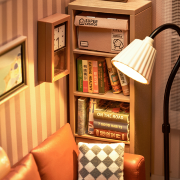 Kit Maquette Super Creator Salon DW007 Cozy Living Lounge 114 pièces Rolife