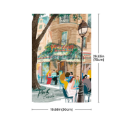 Puzzle 1000 pièces Paris 50x75cm PT004 Leisure in Paris Joypiece Rolife