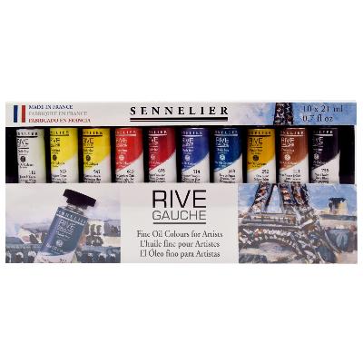 Set Peinture à l'huile Fine Rive gauche 10 tubes 21ml Sennelier