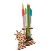 Ugears Maquette Bois Porte-stylo Gouvernail 11cm Puzzle 3D Mécanique 51 pièces
