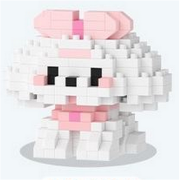 Mini-briques Petit Chien Blanc Maltais 6x5.2x5.1 cm 235 pièces K214 Pet Day Mini Blocs de construction Mekansm