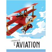 L'Avion Baron rouge en carton à construire Maquette 3D et Livre Sassi Junior