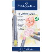 Crayons de couleur Aquarellables Goldfaber Boîte métal 12 couleurs Pastel Faber Castell