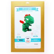 Kit de pliage Prédécoupé Petit Dinosaure Vert et Rouge 32x33x18 Agent Paper