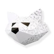 Kit de pliage Prédécoupé Petit Trophée Raton à Colorier 32x30x20 Agent Paper
