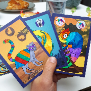 Jeu de Bataille à personnaliser Super Bataille Animaux Incroyables Coq6grue