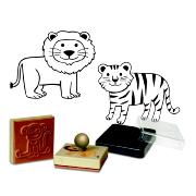 Coffret Tampons Savane 9 tampons Bois 50mm 3 ans Crealign