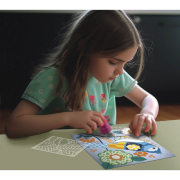 Coffret Pochoirs Motifs 5 Tableaux Thème Jungle 3 ans Crealign