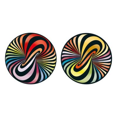 Puzzle Casse-tête Rond Double Q-Lolly 88 pièces en Bois bi-faces Ø 20 cm Curiosi