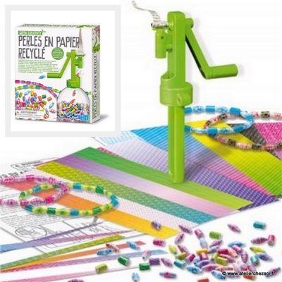 Kit pour créer des Perles en papier recyclé 4M green creativity