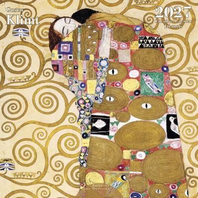 Calendrier mural 2027 Gustav Klimt 12 illustrations 16 mois 30X30 cm Ed Desastre