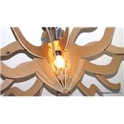 Patron luminaire en carton - Suspension Baroque Lumi3