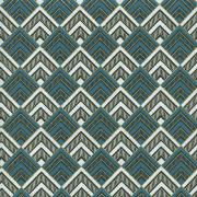 Papier Indien Ivoire à Motifs Carré Chevron Bleu Noir Blanc Feuille 50x70cm
