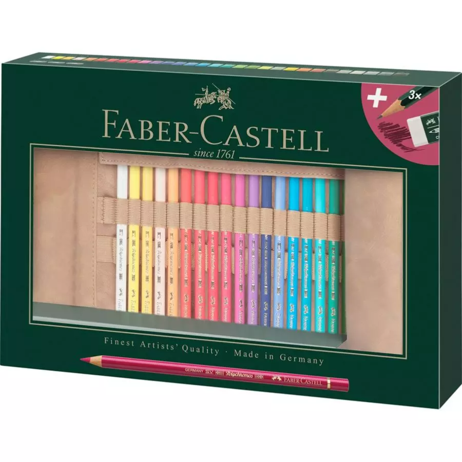 Trousse à enrouler pour 36 crayons de couleur beaux-arts