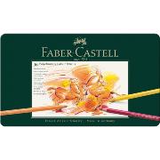 Crayons de couleur Polychromos Boîte métal 36 couleurs Faber Castell