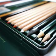 Set Dessin Esquisse Monochrome Pitt 21 pièces Boite métal Faber Castell