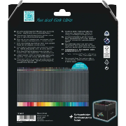 Crayons de couleur Black Edition 100 couleurs Mine tendre Support vertical Faber Castell