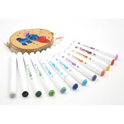 Marqueurs Acrylique Graph'It Go 12 couleurs Essential Double-Pointe Sans amorçage