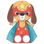 Carnet Marionnettes à doigts Super Heros Graffy Puppet