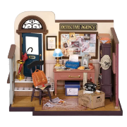 Kit Maquette Bois Miniature Mose's Detective Agency 13x16x20 cm DG157