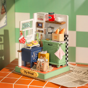Mini-Kit Maquette Bois Maison miniature Cuisson du Pain Diy Bread 7x7x9 cm DS029