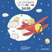 Calendrier mural 2026 Le Petit Prince Bleu 12 illustrations 16 mois 30X30 cm Kiub