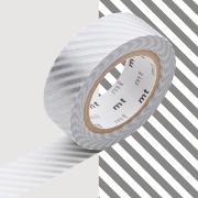 Masking Tape Motif Rayé Argent Rouleau 15mm x 7m