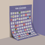 Poster à gratter 100 Choses à Faire dans sa Vie 50x70 cm Opari