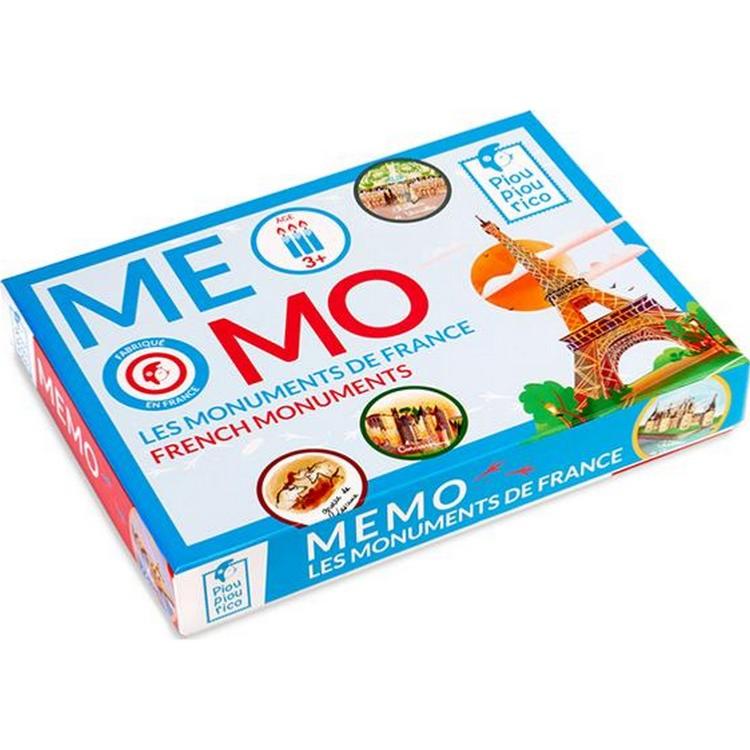 Jeu de Memory Monuments Français Pioupiourico